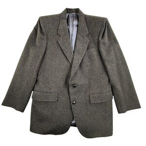Bryn Mawr Classics Blazer Mens 42R Gray Tweed Sport Coat Two Button Lined Jacket